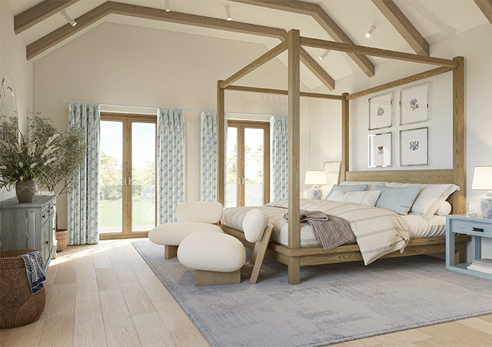 Foxley Faux Silk, Marine - Made to Measure Curtain - Image 8